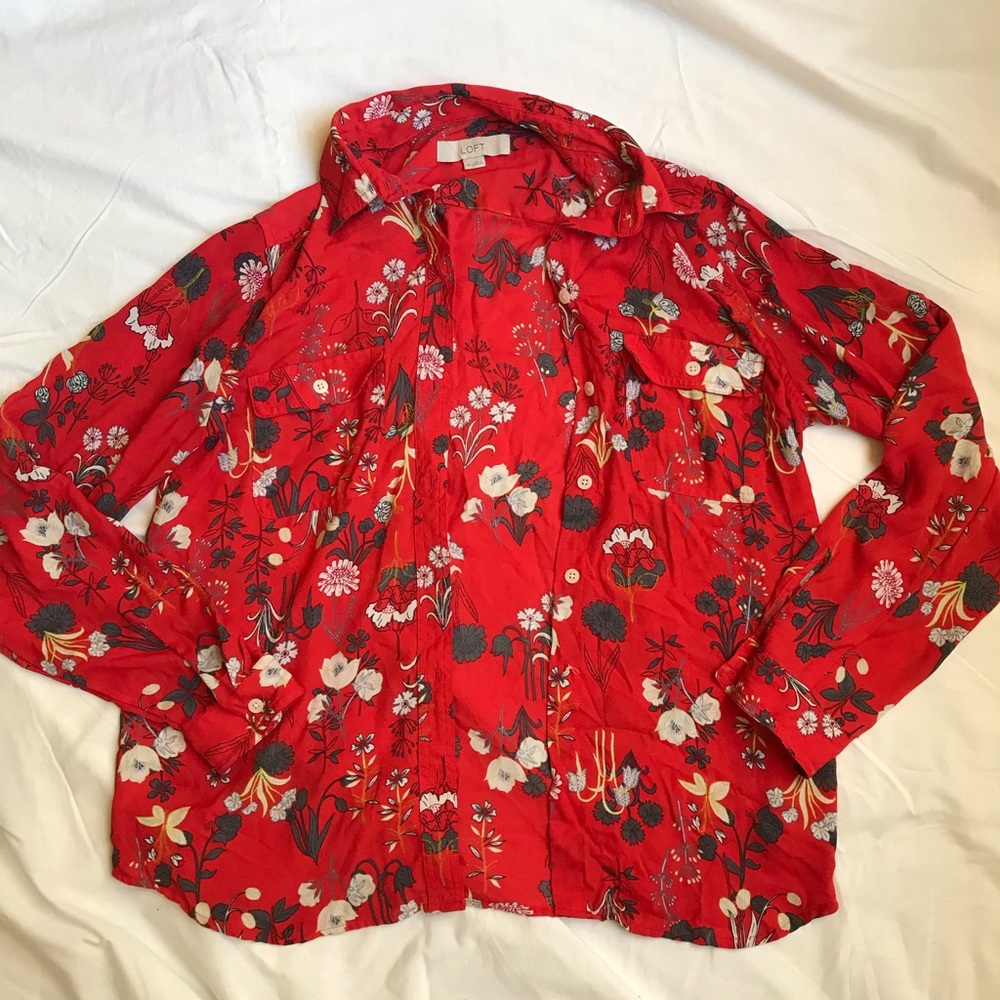 Printed LOFT Button Down